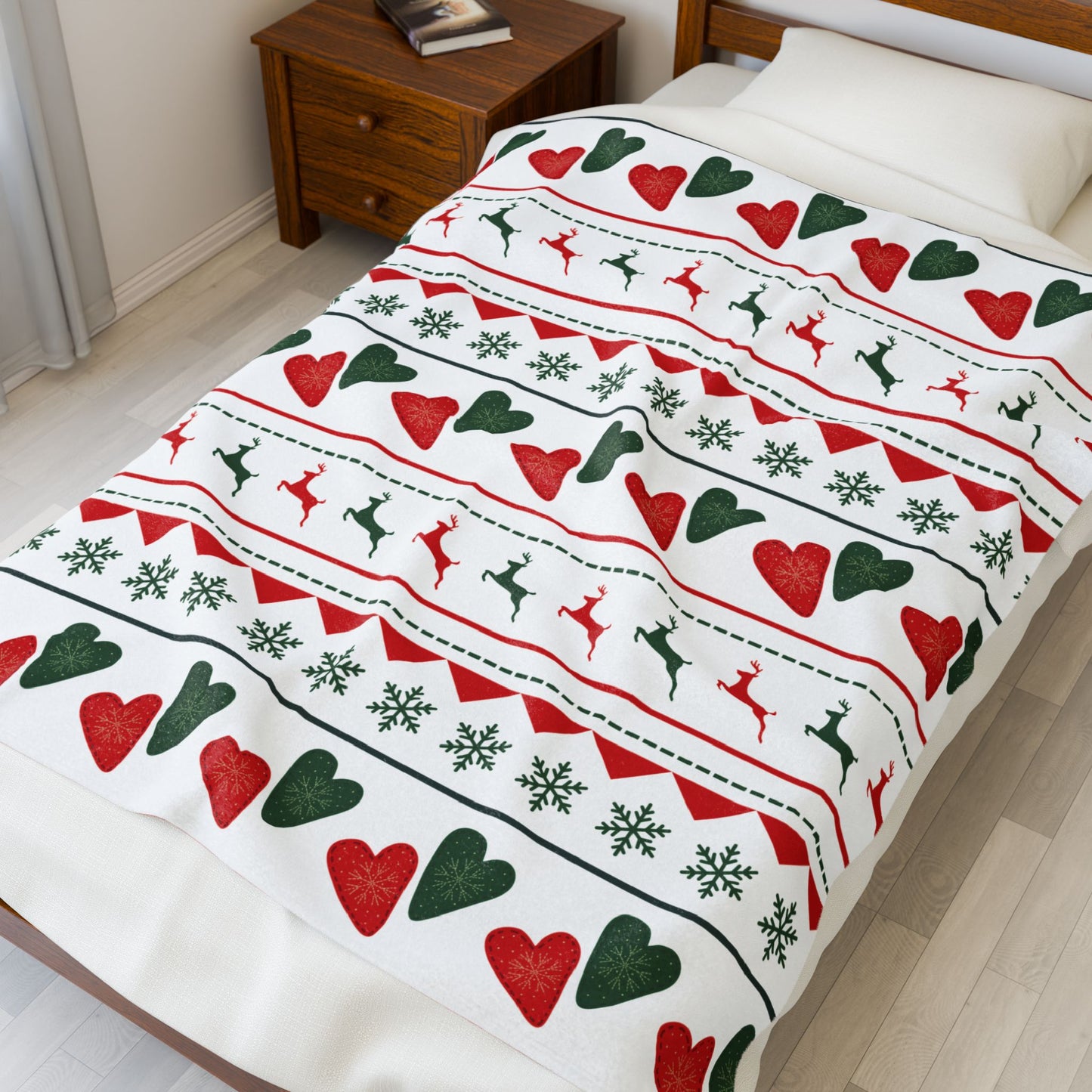 "I'll Be Yours for Christmas" Plush Blanket