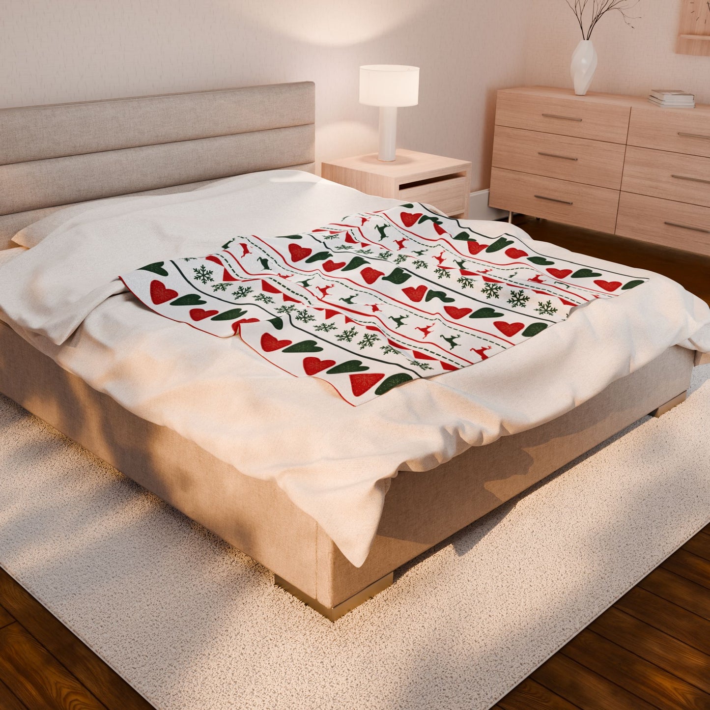 "I'll Be Yours for Christmas" Plush Blanket